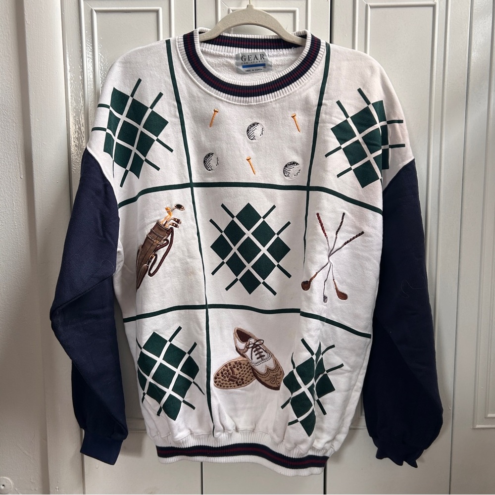 Vintage Men’s Golf Themed Crewneck
